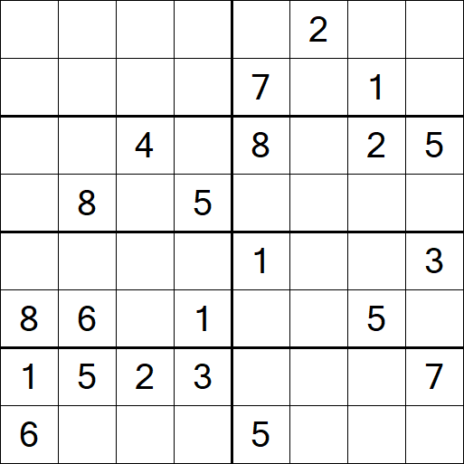 Sudoku 8x8 - Hard