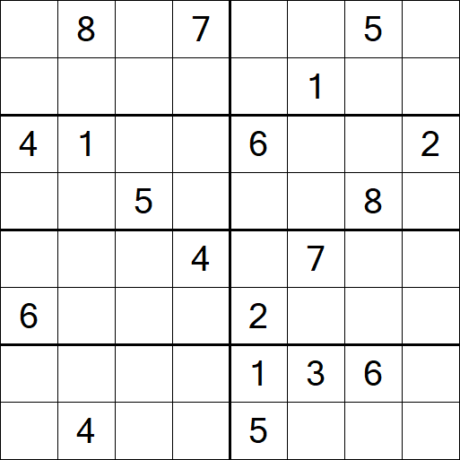 Sudoku 8x8 - Hard