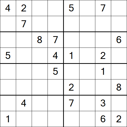 Sudoku 8x8 - Hard