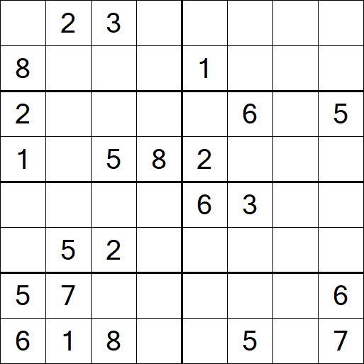 Sudoku 8x8 - Hard