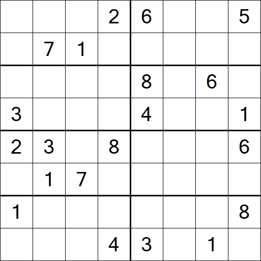Sudoku 8x8 - Hard