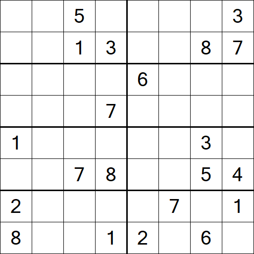 Sudoku 8x8 - Hard