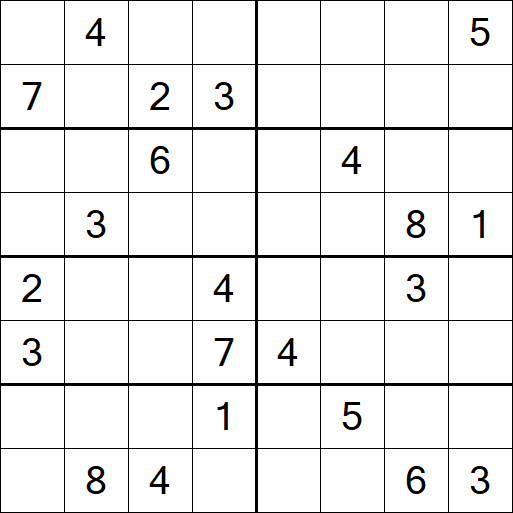 Sudoku 8x8 - Hard