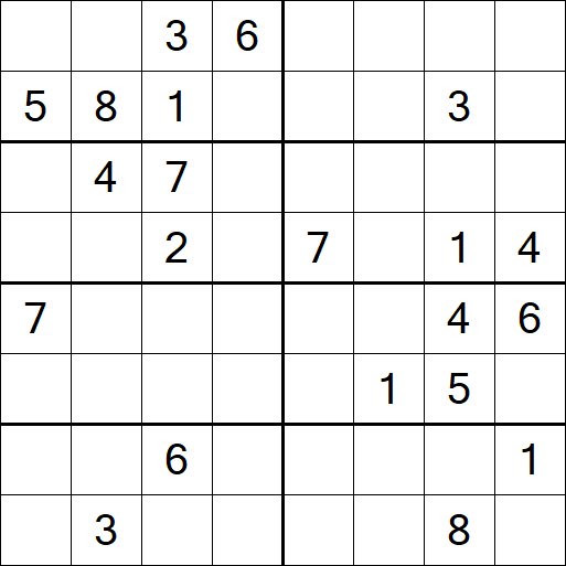 Sudoku 8x8 - Hard