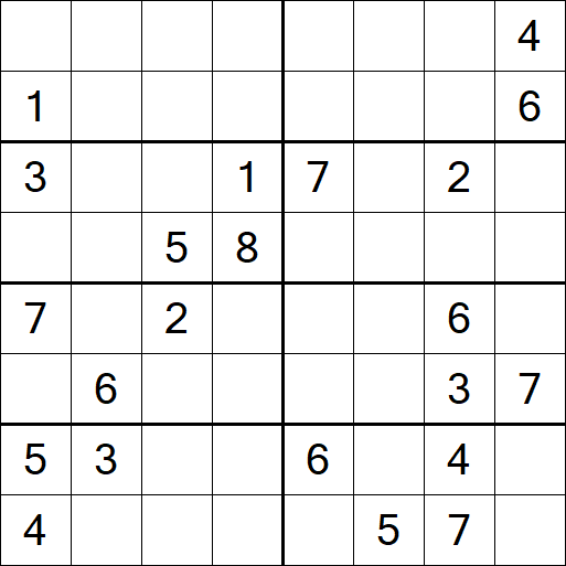 Sudoku 8x8 - Hard
