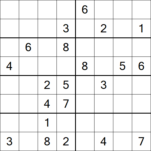 Sudoku 8x8 - Hard