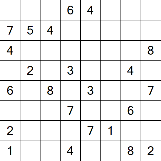 Sudoku 8x8 - Hard