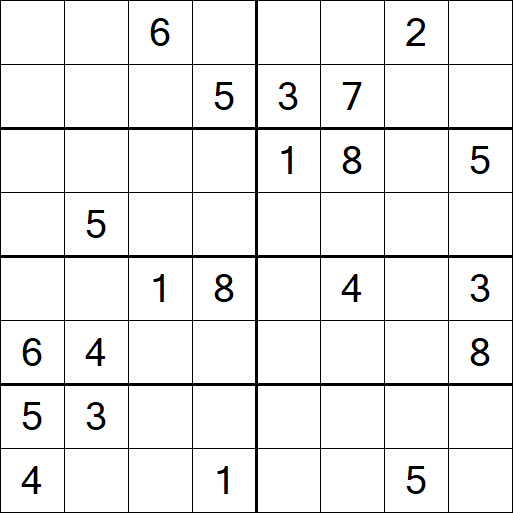 Sudoku 8x8 - Hard