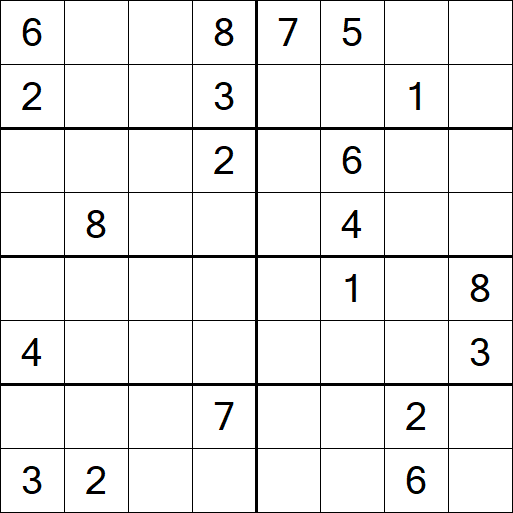 Sudoku 8x8 - Hard