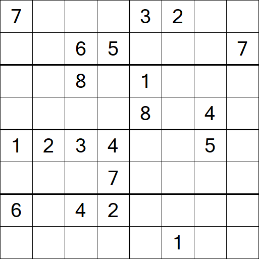 Sudoku 8x8 - Hard