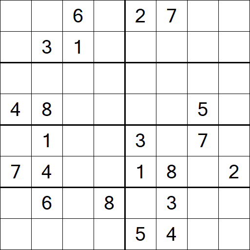 Sudoku 8x8 - Hard