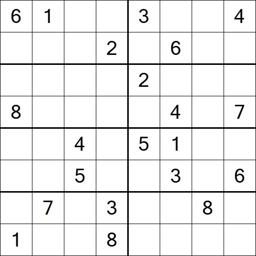Sudoku 8x8 - Hard