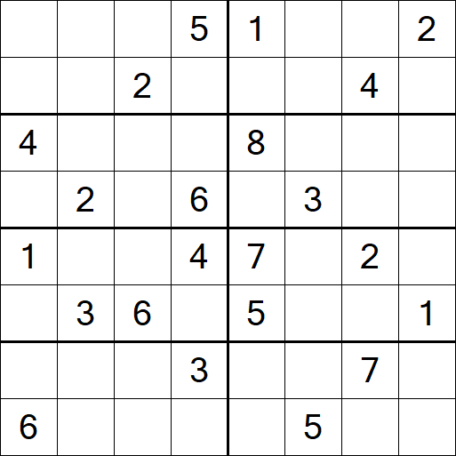 Sudoku 8x8 - Hard