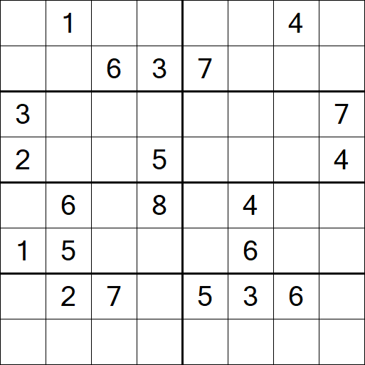 Sudoku 8x8 - Hard