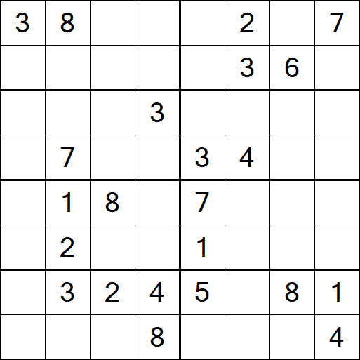Sudoku 8x8 - Hard