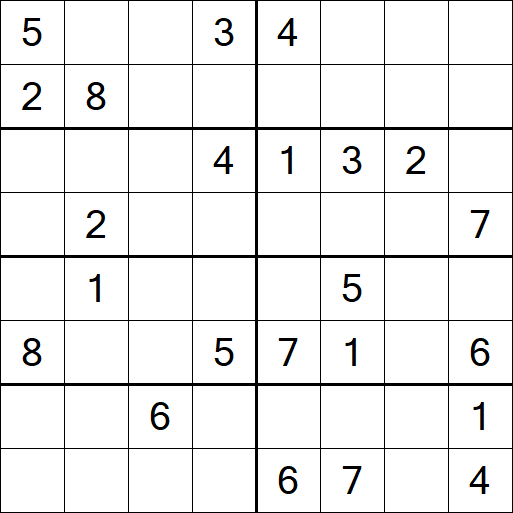Sudoku 8x8 - Hard