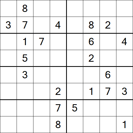 Sudoku 8x8 - Hard