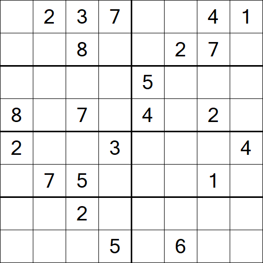 Sudoku 8x8 - Hard