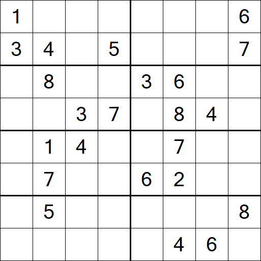 Sudoku 8x8 - Hard