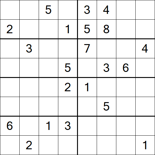 Sudoku 8x8 - Hard