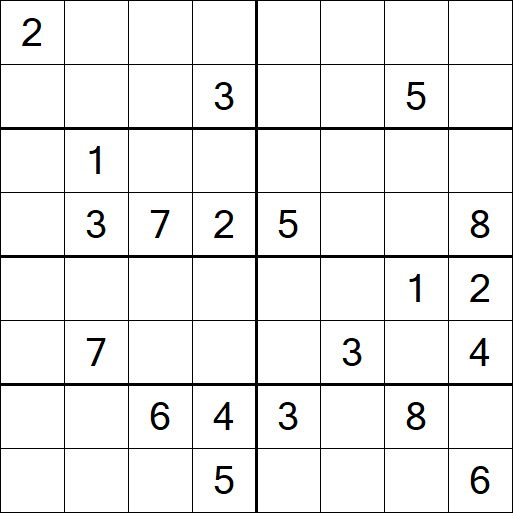 Sudoku 8x8 - Hard