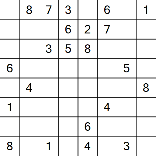 Sudoku 8x8 - Hard
