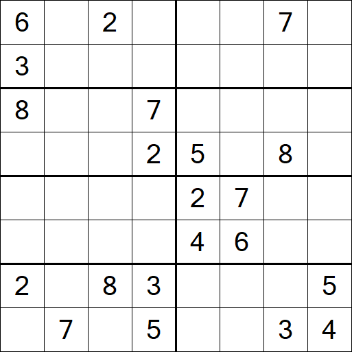 Sudoku 8x8 - Hard