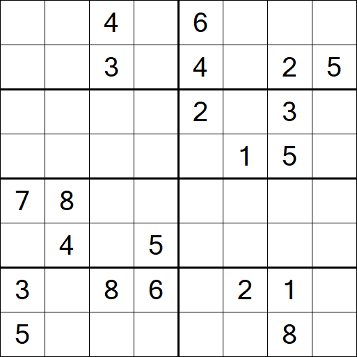 Sudoku 8x8 - Hard