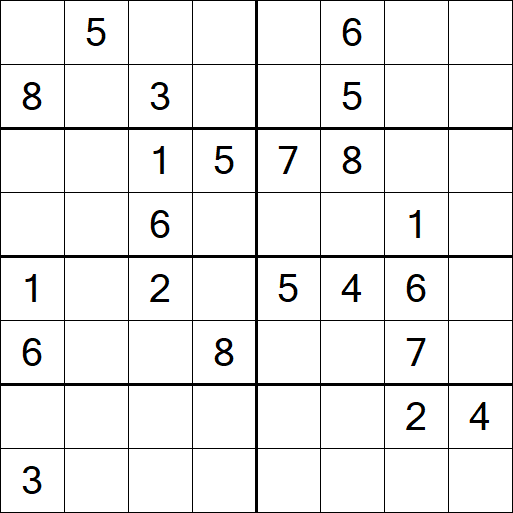 Sudoku 8x8 - Hard