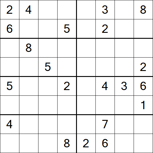 Sudoku 8x8 - Hard