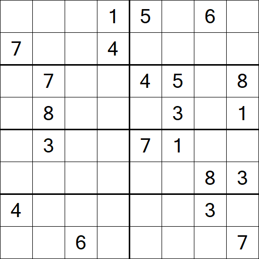 Sudoku 8x8 - Hard