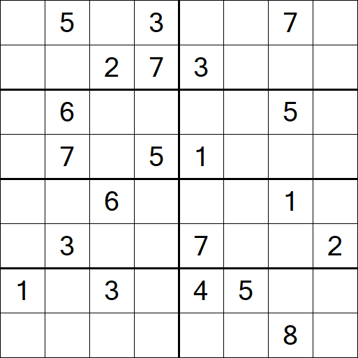 Sudoku 8x8 - Hard