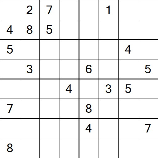 Sudoku 8x8 - Hard