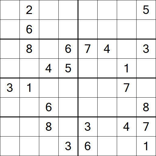 Sudoku 8x8 - Hard
