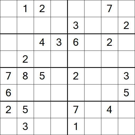 Sudoku 8x8 - Hard