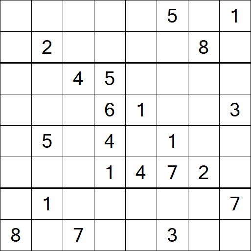 Sudoku 8x8 - Hard