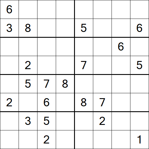 Sudoku 8x8 - Hard
