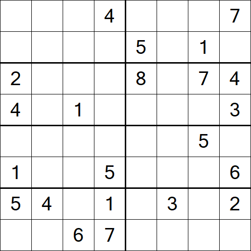 Sudoku 8x8 - Hard