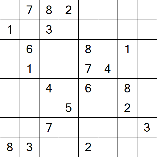 Sudoku 8x8 - Hard