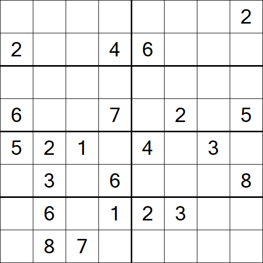 Sudoku 8x8 - Hard