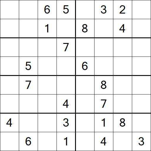 Sudoku 8x8 - Hard