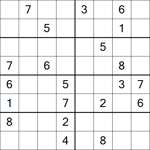 Sudoku 8x8 - Hard