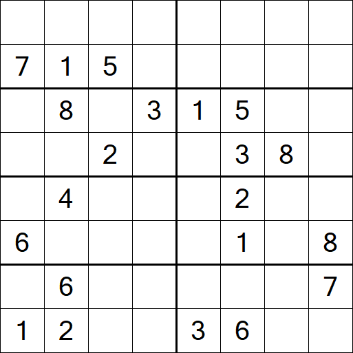 Sudoku 8x8 - Hard