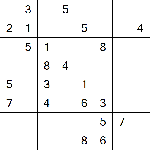 Sudoku 8x8 - Hard