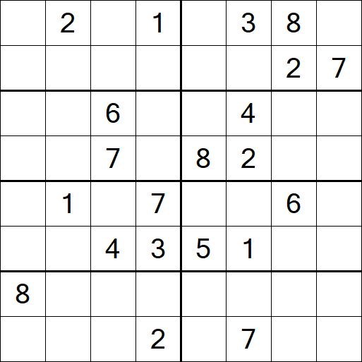 Sudoku 8x8 - Hard