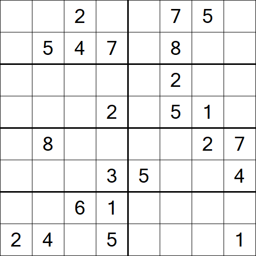 Sudoku 8x8 - Hard