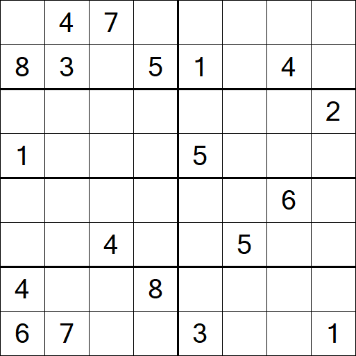 Sudoku 8x8 - Hard