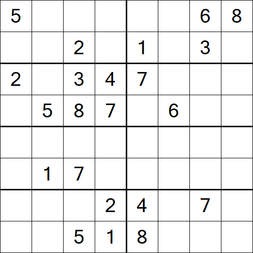 Sudoku 8x8 - Hard