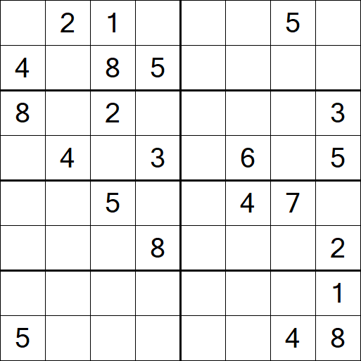 Sudoku 8x8 - Hard