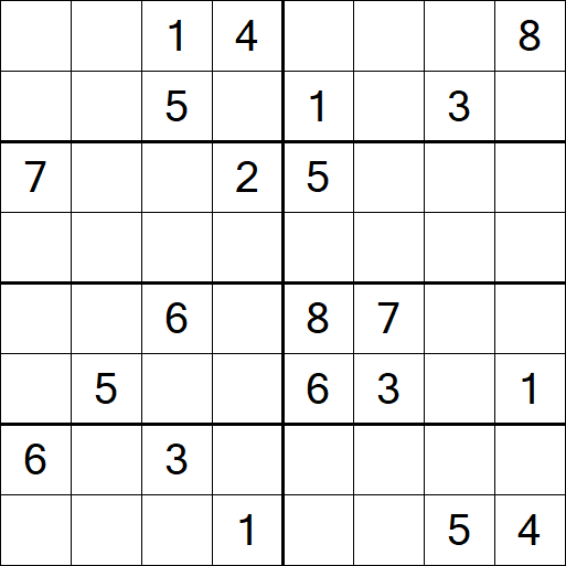 Sudoku 8x8 - Hard